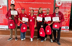 Студенты ГомГМУ приняли участие в областной школе Красного Креста по реагированию на ЧС